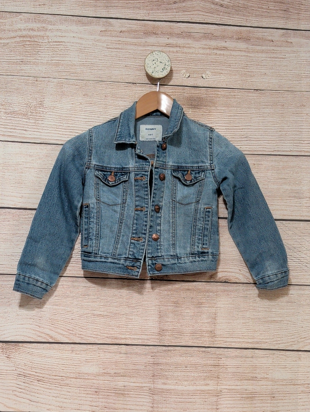 Old Navy Girls Blue Denim Jacket Small 6-7
